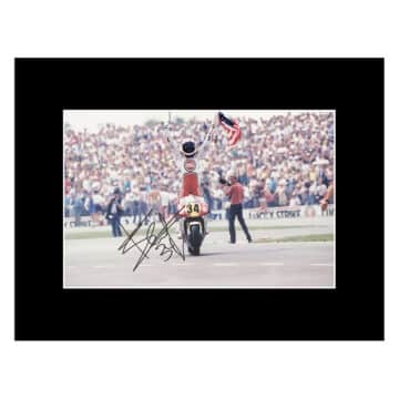 Signed Kevin Schwantz Photo Display - 16x12 MotoGP World Champion