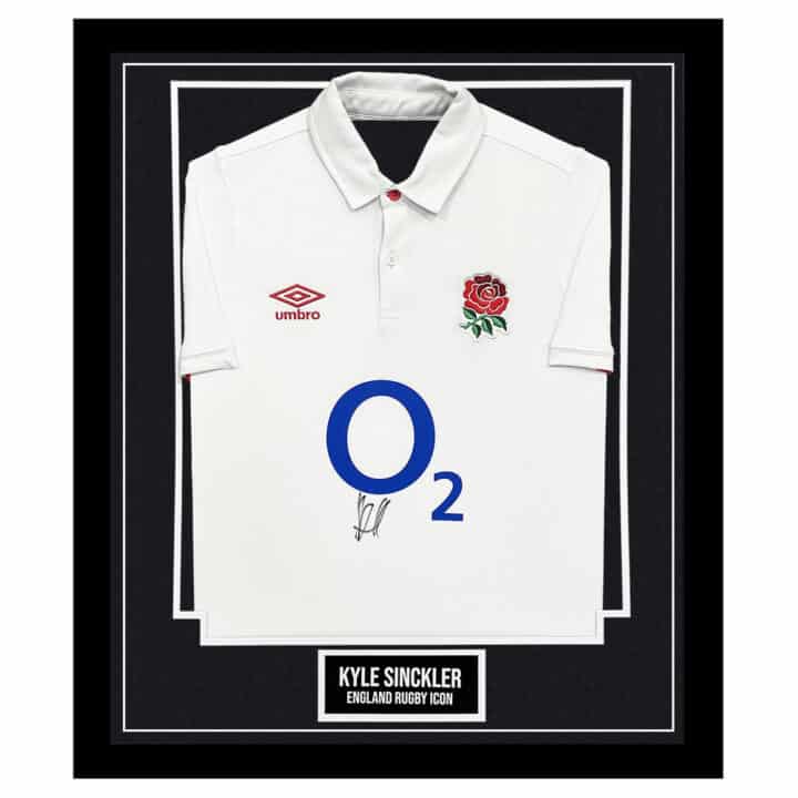 Signed Kyle Sinckler Framed Shirt - England Rugby Icon