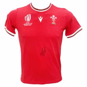 Signed Leigh Halfpenny Wales Shirt - RWC 2023 Icon