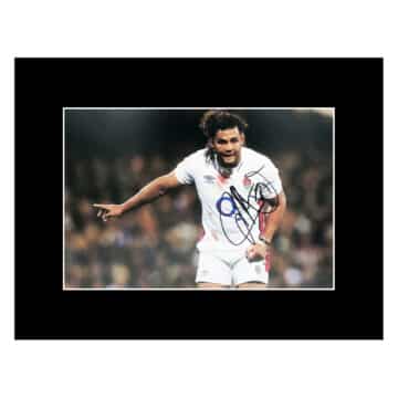 Signed Lewis Ludlam Photo Display 16x12 - England Rugby Icon