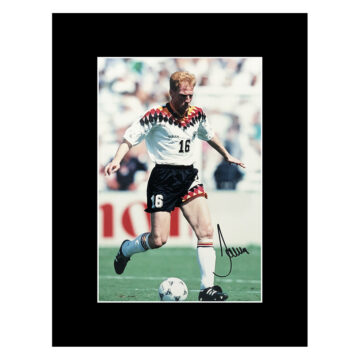 Signed Matthias Sammer Photo Display - 16x12 Germany Icon