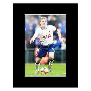 Signed Oliver Skipp Photo Display - 16x12 Tottenham Hotspur Icon Autograph