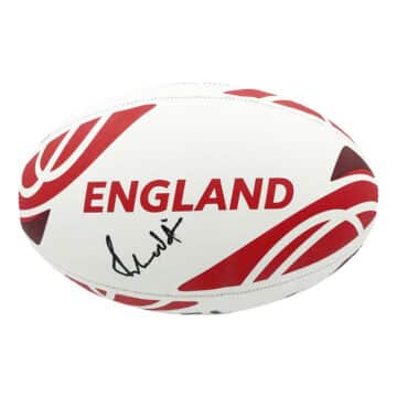 Signed Richard Hill Ball - England Rugby Icon Autograph