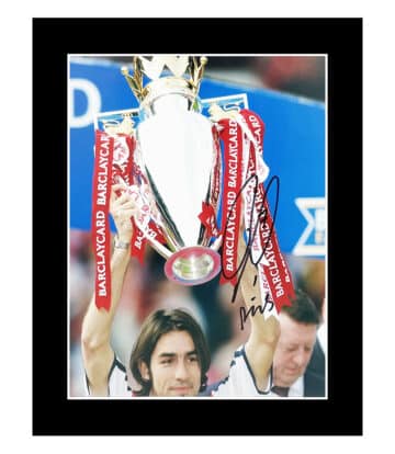 Signed Robert Pires Photo Display - 12x10 Premier League Winner 1998