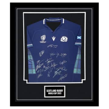 Signed Scotland Rugby Framed Shirt - World Cup 2023