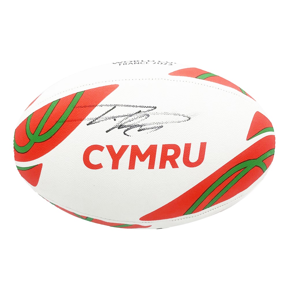 Signed Taine Basham Wales Ball - Rugby World Cup 2023