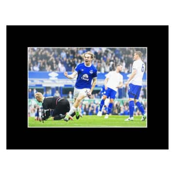 Signed Tom Davies Photo Display - 16x12 Everton Icon