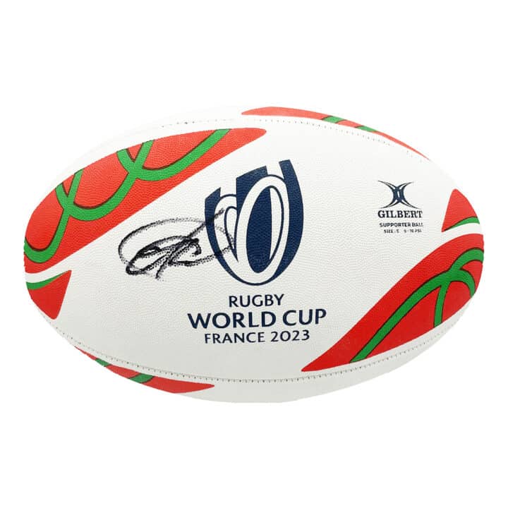 Signed Tomos Williams Ball - Wales Rugby Icon Autograph