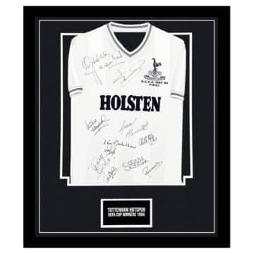 Signed Tottenham Hotspur Framed Shirt - UEFA Cup Winners 1984