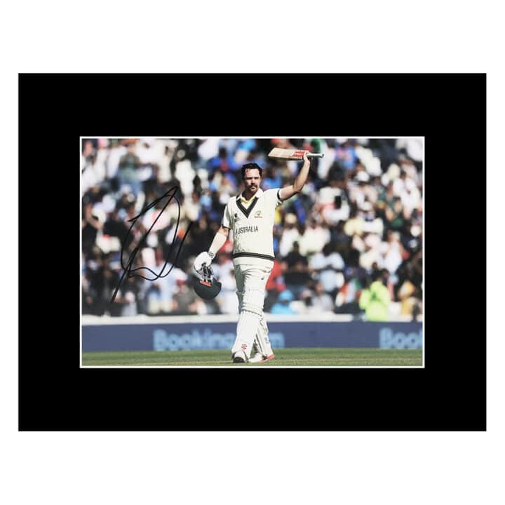 Signed Travis Head Photo Display 16x12 - Australia Cricket Autograph