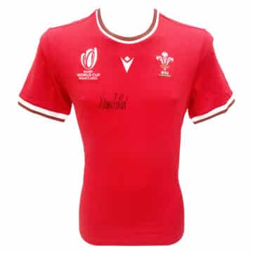 Signed Warren Gatland Wales Shirt - Rugby World Cup 2023