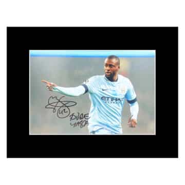 Signed Yaya Toure Photo Display - 16x12 Manchester City Icon Autograph