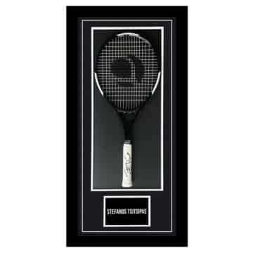 Stefanos Tsitsipas Signed Framed Racket - Tennis Icon Autograph