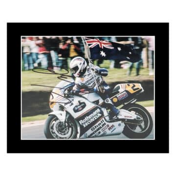 Wayne Gardner Signed Photo Display - 12x10 MotoGP Icon Autograph