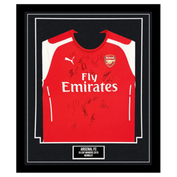 Arsenal FC Signed Framed Shirt - FA Cup Winners 2015