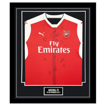 Arsenal FC Signed Framed Shirt - FA Cup Winners 2017