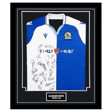 Blackburn Rovers FC Signed Framed Shirt - Squad Autograph 2024