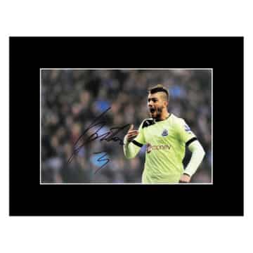 Davide Santon Signed Photo Display 16x12 - Newcastle United Icon