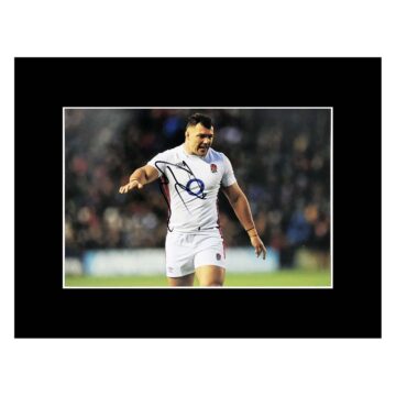 Ellis Genge Signed Photo Display - 16x12 England Rugby Icon