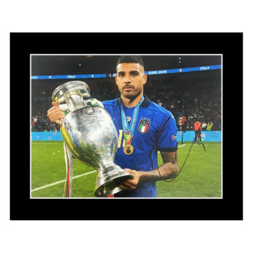 Emerson Palmieri Signed Photo Display - 12x10 Euro 2020 Winner