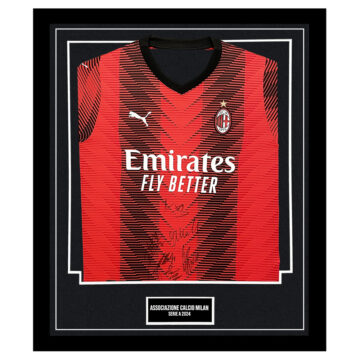 Framed AC Milan Signed Home Shirt - Serie A 2024