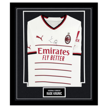 Framed Rade Krunic Signed Shirt - AC Milan Autograph