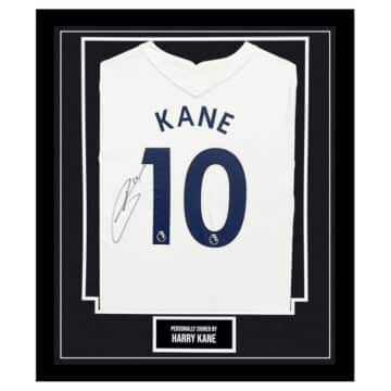 Framed Signed Harry Kane Shirt - Tottenham Hotspur Icon