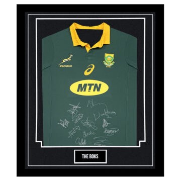 Framed South Africa Signed Shirt - The Boks Autograph