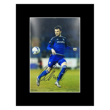 Signed Scott Malone Photo Display 16x12 - Cardiff City Icon Autograph