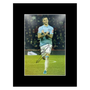 Signed Marko Arnautovic Photo Display 16x12 - West Ham United Icon