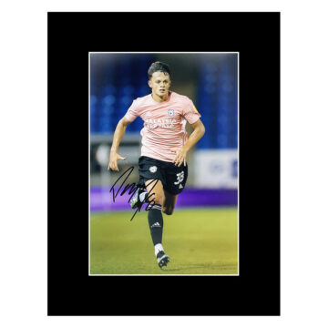 Signed Perry Ng Photo Display 16x12 - Cardiff City Icon Autograph