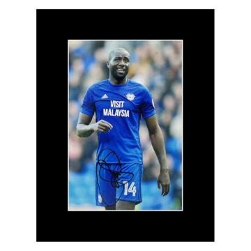 Signed Sol Bamba Photo Display 16x12 - Cardiff City Icon Autograph