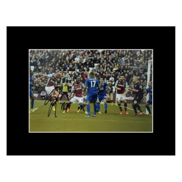 Andre Ayew Signed Photo Display 16x12 - West Ham United Icon