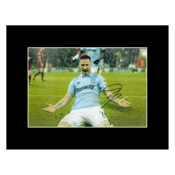 Marko Arnautovic Signed Photo Display 16x12 - West Ham United Icon