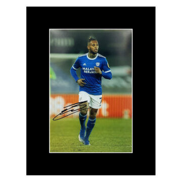 Signed Leandro Bacuna Photo Display 16x12 - Cardiff City Icon