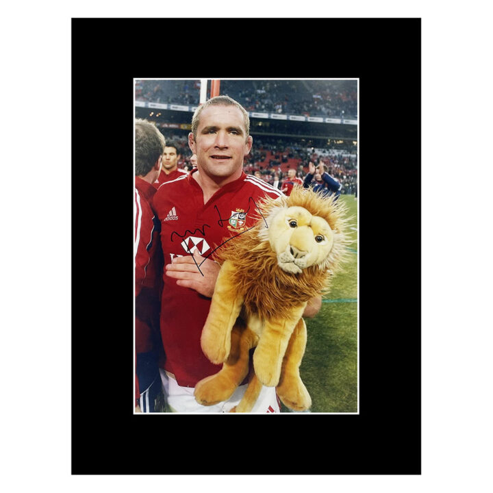 Signed Phil Vickery Photo Display 16x12 - British & Irish Lions Icon