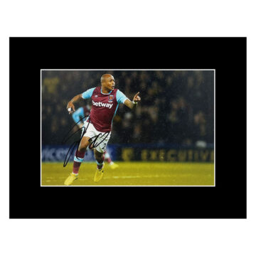 Signed Andre Ayew Photo Display 16x12 - West Ham United Icon