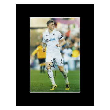 Signed Alfie Mawson Photo Display 16x12 - Swansea City Icon