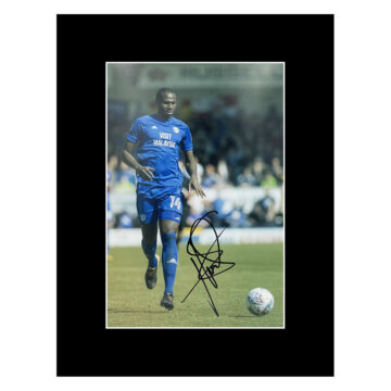 Signed Sol Bamba Photo Display 16x12 - Cardiff City Autograph