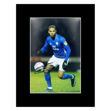 Signed Leandro Bacuna Photo Display 16x12 - Cardiff City Icon Signature