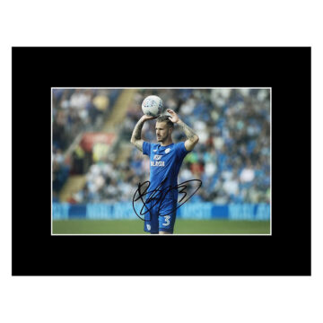 Joe Bennett Signed Photo Display 16x12 - Cardiff City Icon