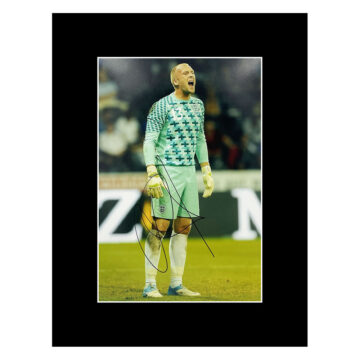 Signed John Ruddy Photo Display 16x12 - England Icon Autograph