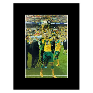 Signed Russell Martin Photo Display 16x12 - Norwich City Icon