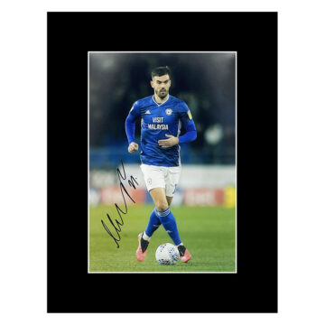 Signed Marlon Pack Photo Display 16x12 - Cardiff City Icon Autograph