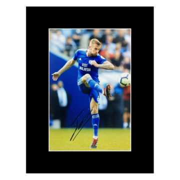 Signed Joe Ralls Photo Display 16x12 - Cardiff City Icon Autograph