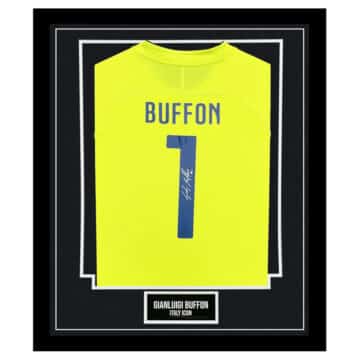 Gianluigi Buffon Signed Framed Shirt - Italy Icon Autograph