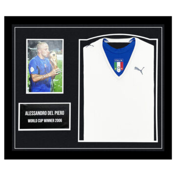 Signed Alessandro Del Piero Framed Display – World Cup Winner 2006