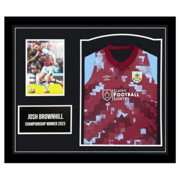 Signed Josh Brownhill Framed Display – Championship Winner 2023