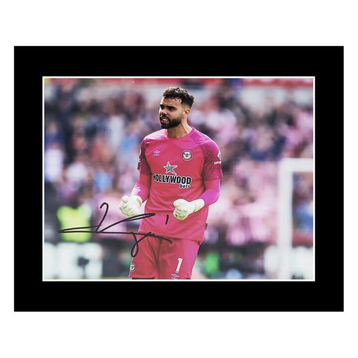 Signed David Raya Photo Display 12×10 – Brentford Icon