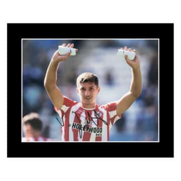 Signed Vitaly Janelt Photo Display 12×10 – Brentford Icon